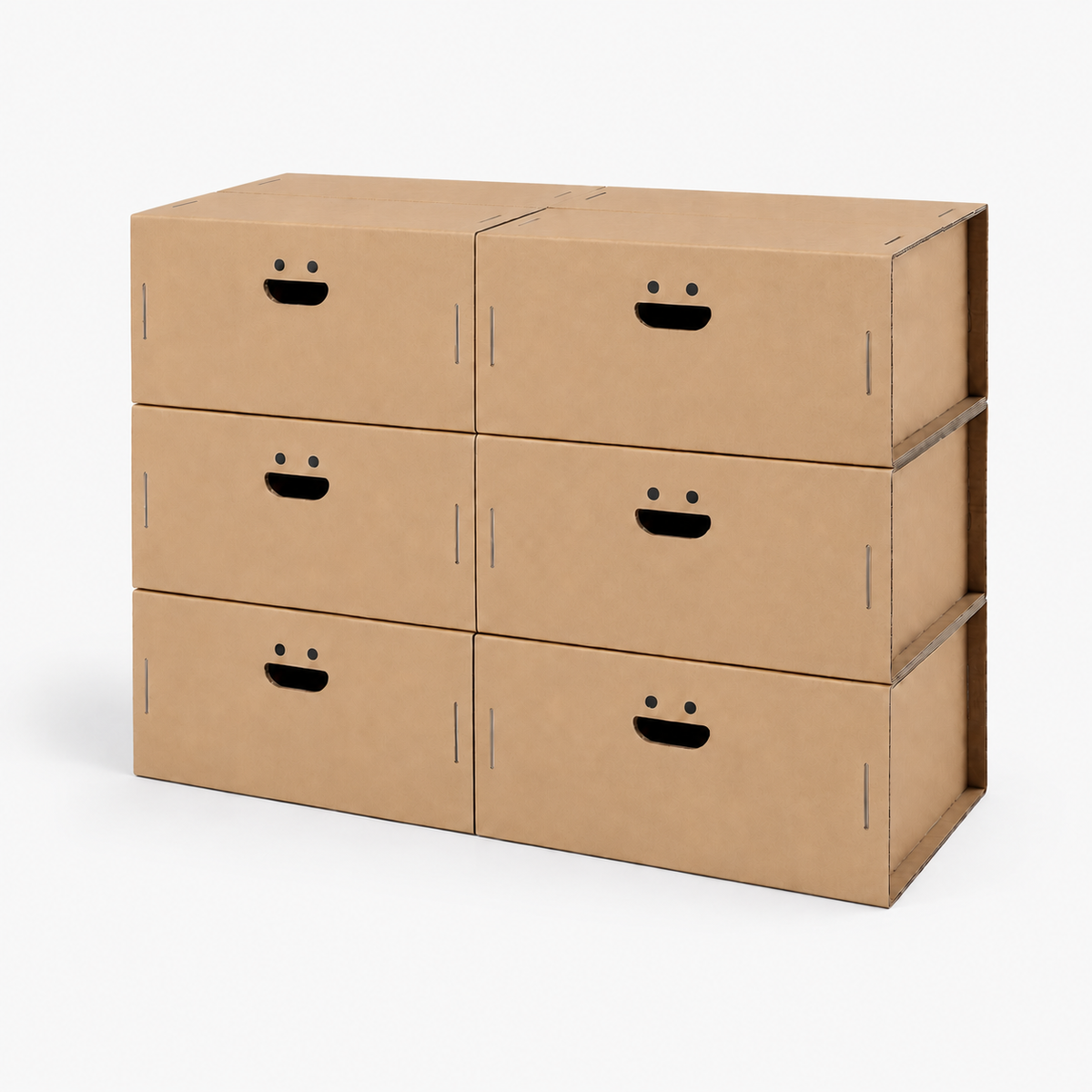 Lot de 4 boîtes de rangement pour armoire L