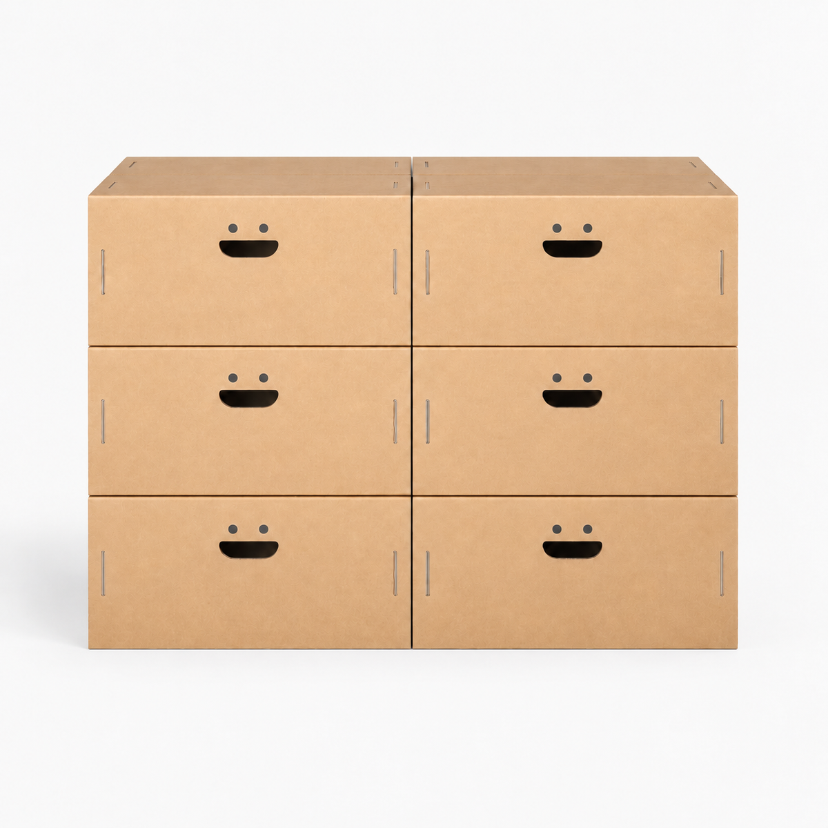 Lot de 4 boîtes de rangement pour armoire L