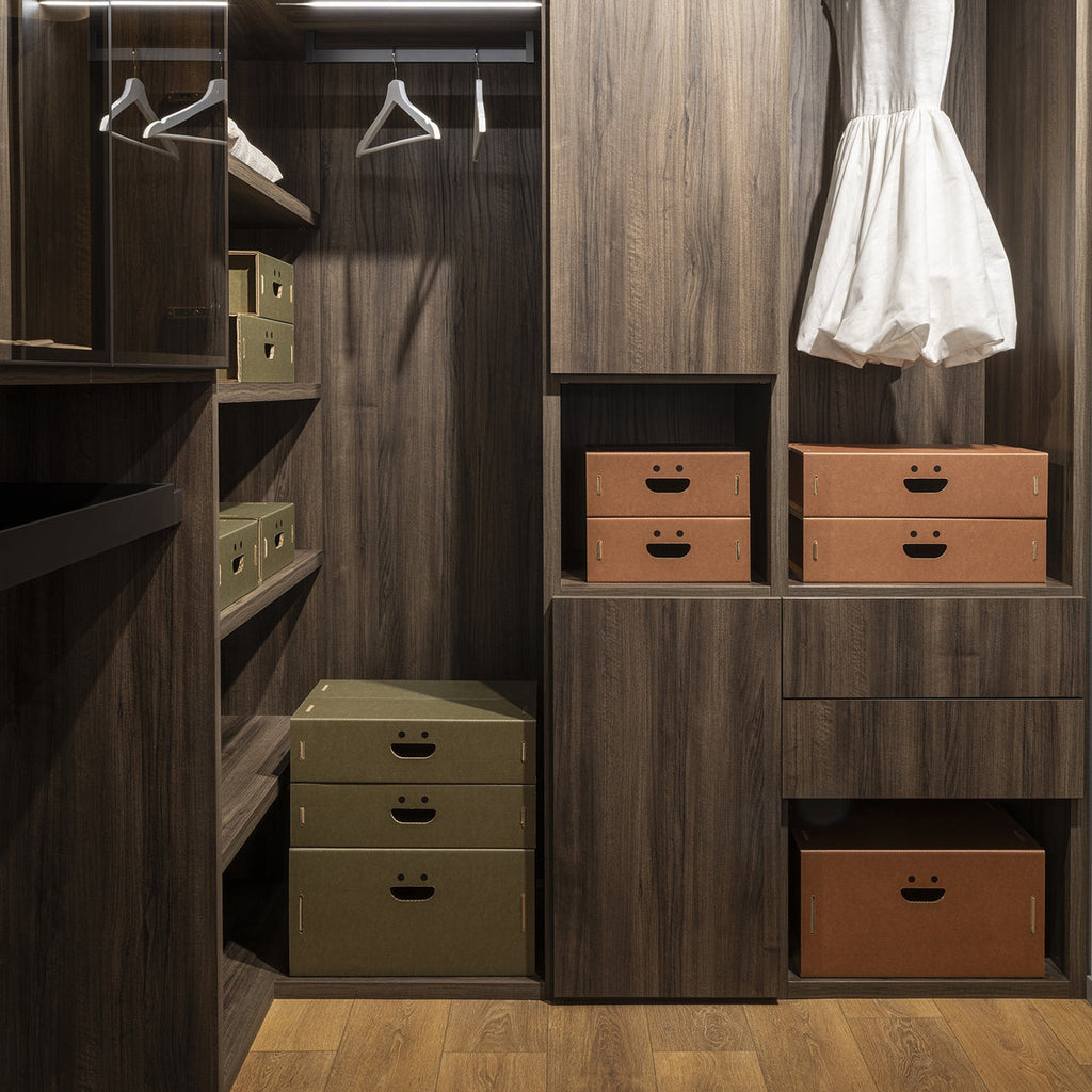 Scatole L organizer armadio in cartone lifestyle - Corvasce Design